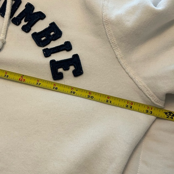Abercrombie and Fitch Co. Muscle Hoodie White Distressed Size L - Picture 4 of 16